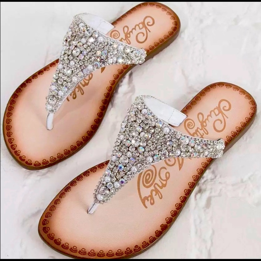 Naughty Monkey Brightside Rhinestone Sandal